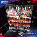 Wholesale 6 Tiers Clear Wall Mounted Acrylic Nail Polish Display